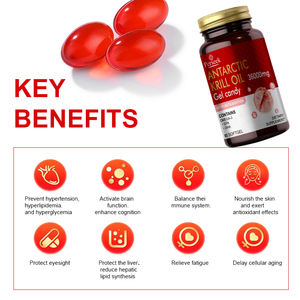 น้ำมันคริลล์บริสุทธิ์พรีเมียม Perseek OEM แอนตาร์กติก 3600 มก. โอเมก้า-3 ซอฟต์เจล 60 เม็ด สำหรับเสริมสร้างภูมิคุ้มกันและจัดการพลังงาน - Product Image 2