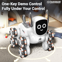 2,4G RC Smart control remoto baile robot perro juguete para niños interactivo con música ligera