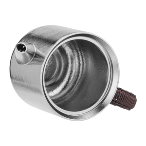 Portable Pure Titanium <strong>Tea</strong> <strong>Infuser</strong> 240ml Ice Flower Crystallized Surface &amp; Wooden Top Bead - Home/Office <strong>Tea</strong> Brewer - Product Image 4