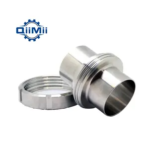 QiiMii高品質ステンレス鋼SS316Lオービタルおよび手動溶接用の衛生的な滅菌ユニオンパイプ継手