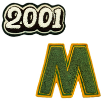Patch brodé personnalisé avec logo, badge thermocollant pour sweat à capuche, lettres personnalisées en chenille, patchs de motivation pour chapeaux
