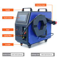 Machine de nettoyage au laser pulsé de 300 W pour le bois, le métal, la pierre, portable, avec reconnaissance du niveau de rouille et prix compétitif