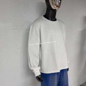 TS4110 T-shirt <span class=keywords><strong>termica</strong></span> da uomo a manica lunga in <span class=keywords><strong>maglia</strong></span> Waffle personalizzata in <span class=keywords><strong>maglia</strong></span> <span class=keywords><strong>termica</strong></span> a <span class=keywords><strong>maniche</strong></span> <span class=keywords><strong>lunghe</strong></span> Casual in cotone pesante - Product Image 3