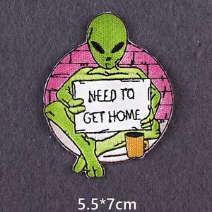 Patchs brodés thermocollants Mountains Alien Outdoor pour vêtements, patchs personnalisés, appliques, badges de haute qualité - Product Image 5