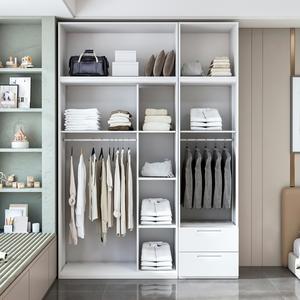 Armoire de chambre à coucher au design simple et moderne, personnalisable, avec supports de rangement - Product Image 5