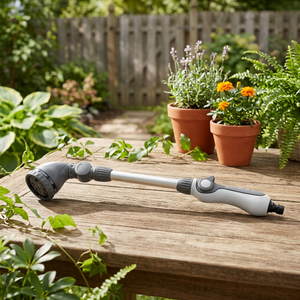 Baguette à eau en plastique réglable à 10 motifs de 18 pouces, pistolet à eau de type buse de jardin - Product Image 3