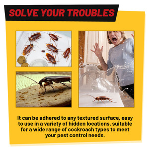 Appât en gel anti-cafards, 1 tube, prêt à l'emploi, design seringue, tue les cafards allemands et américains, lutte antiparasitaire intérieure/extérieure - Product Image 5