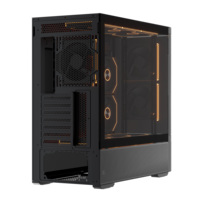 Boîtier PC Gaming ATX incurvé en maille, haute qualité, le plus populaire, vente directe usine