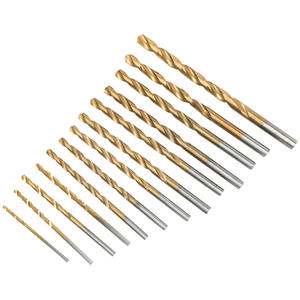 Juego de Brocas de Titanio de 13 Piezas del Fabricante, Kit de Herramientas para Taladro Eléctrico para Trabajar la Madera, Revestimiento de Titanio Premium - Product Image 3