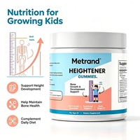 Gummies Metrand Heightener pour enfants, complément nutritionnel quotidien pour la croissance des enfants, soutient la nutrition osseuse, OEM, étiquette privée