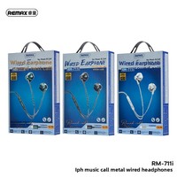 Casque filaire semi intra-auriculaire Remax à réduction de bruit avec microphone intégré Type-C et cordon de 1200 mm compatible iOS Android