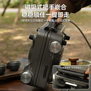 Réchaud de camping à double brûleur Buerk en titane violet, réchaud à gaz portable pour l'extérieur avec allumage, pour 1 à 2 personnes - Product Image 3