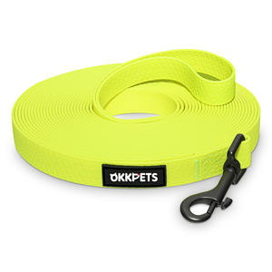 OKKPETS Offre Spéciale wholes <span class=keywords><strong>10m</strong></span> pvc étanche formation personnalisé élégant personnalisable dressage de <span class=keywords><strong>chien</strong></span> longue <span class=keywords><strong>laisse</strong></span> en cuir <span class=keywords><strong>laisse</strong></span> de <span class=keywords><strong>chien</strong></span> en Nylon - Product Image 1