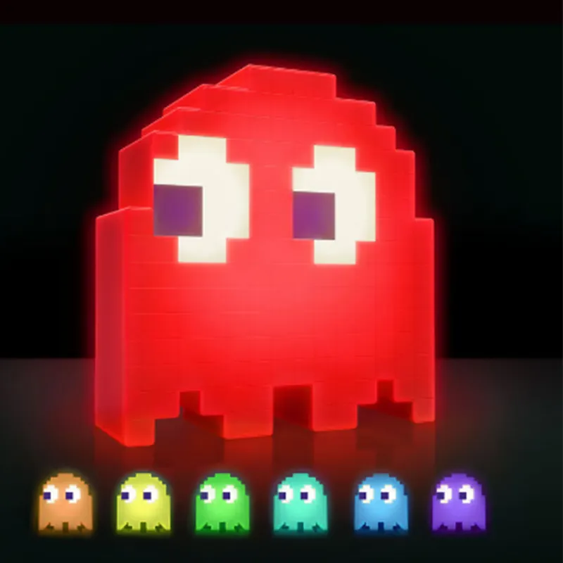 Pac Man Cartoon Color Change Led Lamp Mini USB Night Light Style For Children Soft Lamp Bedroom Lighting