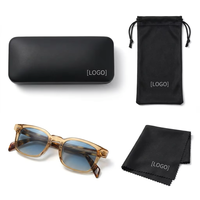 Lunettes de soleil de marque de luxe vintage pour hommes Lunettes de soleil polarisées classiques anti-éblouissement Lunettes de conduite en acétate avec visage en diamant