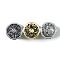 Grinder à fumée personnalisé avec impression laser, 40 mm, quatre couches, en alliage de zinc, modèle Bouledogue, accessoires pour cigarettes et autres articles de fumée