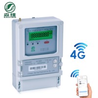 Jiangsu SAVING GSM/WIFI 3 fases 4 cables inalámbrico prepago kWh medidor Wifi con 4G tarjeta SIM Control remoto para el hogar