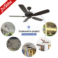 Ventilateur de plafond intelligent 1stshine 52 pouces, classique, simple, avec commande vocale, durable, de qualité, écologique