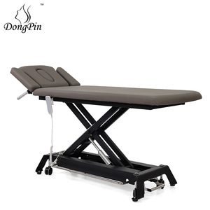 Elektrische massagetafel met één motor, hoogteverstelling, metalen frame, behandelbed voor chiropractie en therapie, geschikt voor ziekenhuizen - Product Image 1