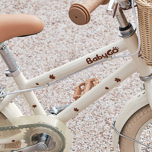 Babygo Children's Bicycle 16 Inch Aluminum Alloy <b>Frame</b> With Wicker Basket For 3-6 Years Old Kids - Product Image 5