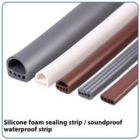 Cinta de Sellado Autoadhesiva de Espuma de Goma EPDM para Puertas de Madera y Ventanas de Aleación de Aluminio, Aislamiento Acústico y Antirrobo, 20-90 Shore
