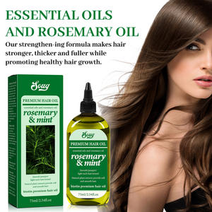 Suero orgánico natural del aceite del pelo del árbol del té de Batana del romero Anti-Fizz Cruelty-Free para el uso casero - Product Image 2