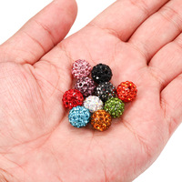 Perles en strass de cristal 10/10 mm, nouveau design, vente chaude, en vrac, en céramique, couleur personnalisée, pour la fabrication de bijoux