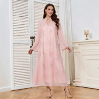 Abaya de Dubaï 2026, élégante et luxueuse, brodée de perles, robe de soirée pour femmes, robe d'Aïd