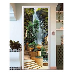 Papiers peints décoratifs pour la <span class=keywords><strong>porte</strong></span> Autocollants Géométrie Design Imperméable Vinyle Autocollant DIY Vue 3D Affiches <span class=keywords><strong>de</strong></span> <span class=keywords><strong>porte</strong></span> pour <span class=keywords><strong>salle</strong></span> <span class=keywords><strong>de</strong></span> <span class=keywords><strong>bain</strong></span> - Product Image 1