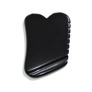 Schwarzes Obsidian gesicht Gua Sha Lymph drainage massage gerät Jawline Sculpting Obsidian Gua Sha Stein körper Guasha für Akupunktur - Product Image 1