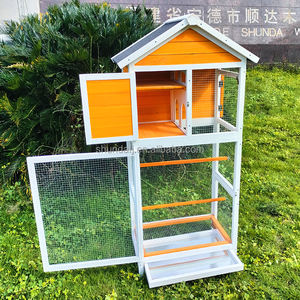 SDB012 Modern Dış/İç Mekan Dayanıklı Ahşap Kuş Evi Lüks Kuş Kafesi Popüler Tarz Tasarım ile Her Mevsim İçin Uygun - Product Image 5