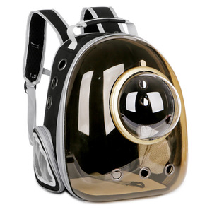 Pet Outing Bag Transparent Space Capsule Cat <b>Backpack</b> Breathable Portable for Cats and Pets 7kg Above Round PC Material - Product Image 1