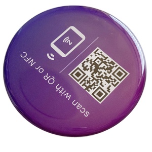 Personalizado inteligente personalizado impreso <span class=keywords><strong>Rfid</strong></span> Nfc restaurante disco en blanco menú redondo etiqueta de disco - Product Image 4