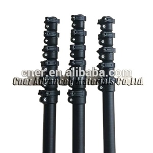 Mât étendu en fibre de verre monté <span class=keywords><strong>sur</strong></span> véhicule avec caméra CCTV/pôle de prisme d'enquête de bonne qualité pôle carbone pour station totale - Product Image 3