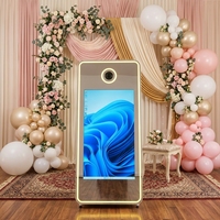 Miroir photo selfie commercial à louer avec caméra, imprimante et écran tactile