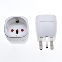 Adaptateur de prise EU vers UK 13A avec fusible, convertisseur Schuko Euro vers prise britannique 3 broches, prise de voyage pour prise britannique 250V, 1 sortie, homologation UKCA