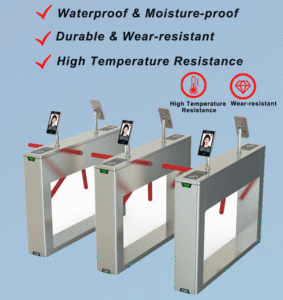 Tourniquet automatique ENBO NBO-G110, barrière pivotante, portillon tourniquet, acier inoxydable 304, reconnaissance faciale, contrôle d'accès par empreinte digitale - Product Image 3