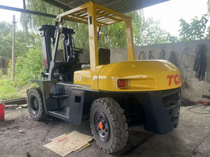 Meilleure vente TCM 10 tonnes chariot élévateur bon état diesel conteneur hydraulique d'origine importé terrain accidenté d'occasion garantie 1 an - Product Image 4