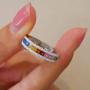 Anello Colorato per Donne, Accessorio da Dito Semplice e alla Moda per Uso Quotidiano - Product Image 2