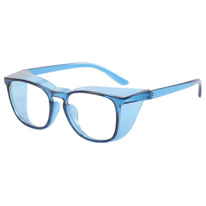 Montures de lunettes rectangulaires unisexes, monture intégrale, verres en PC, protection anti-lumière bleue, verres plats - Product Image 4
