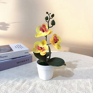 Orquídea Phalaenopsis Artificial Paulon, Bonsái de 26 cm de Altura, Planta Decorativa de Interior en Maceta, Flor Artificial en Maceta - Product Image 4