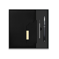 Cuaderno con Cierre Magnético Invisible PQ, Juego de 3 Piezas, Cuaderno al por Mayor, Promocional, Personalizado, Tapa Dura, Agenda Vintage