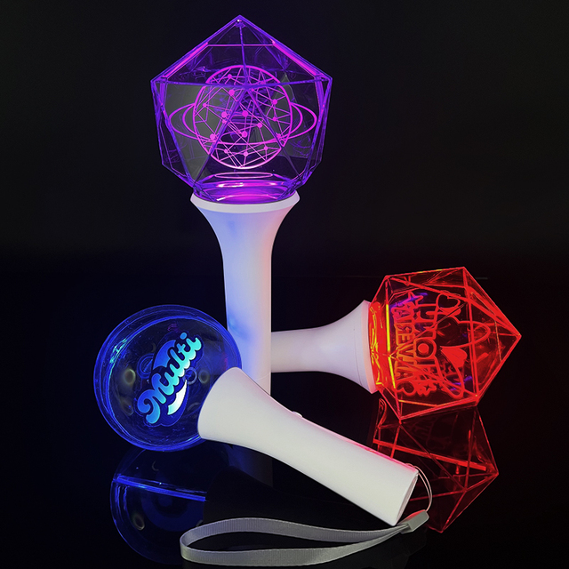 Sincen LED Light Stick for Kpop Concert-High Brightness RGB Multi-Color Remote Control USB Rechargeable Customizable Glow Stick
