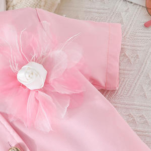 Conjunto de Traje para Niña, Chaqueta de Manga Corta y Falda Larga Plisada, Vestido de Fiesta de Cumpleaños para Niñas, Ropa para Niñas - Product Image 6