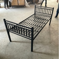 Lit plateforme en métal robuste et antirouille - Plusieurs tailles et commandes en gros pour la maison et les dortoirs