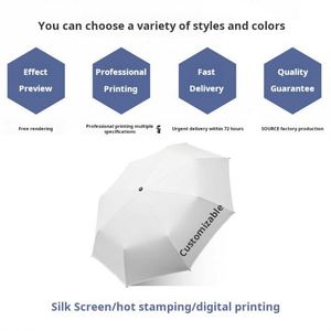 Paraguas Personalizado L de 10 Varillas, Plegable en Tres Secciones, Totalmente Automático, Resistente al Viento, 105 cm de Diámetro, Estructura de Hierro y Fibra de Vidrio, con Logotipo del Cliente - Product Image 4
