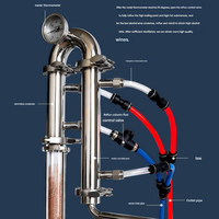 Kits de distillation industriels avec déphtlegmateur et condenseur de reflux pour la distillation artisanale