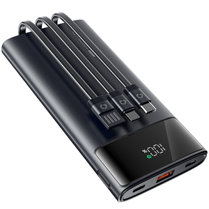 Batería Externa OEM con Cable Integrado de Polímero de Litio 10000mAh-22.5W, Carga Rápida PD, Universal, Portátil, Pantalla LED, <span class=keywords><strong>3</strong></span> Cables, Lista para Viajar - Product Image 2