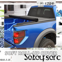 Couvercle de tonneau en vinyle Sierra rétractable personnalisé fonction étanche de lit de camion à enroulement souple pour Dodge Ram Nissan Chevy pour Tacoma