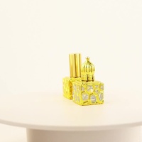 Flacon pulvérisateur d'huile essentielle/parfum en verre octogonal/carré électroplaqué, avec pompe, couleur personnalisée, stock usine